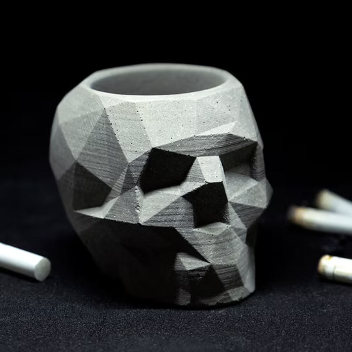 Skull Dark Concrete